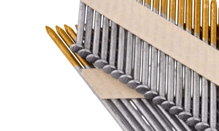 1-1/2" x 0.131 BRIGHT 33-DEGREE OFFSET ROUND HEAD DIAMOND POINT PAPER NAIL