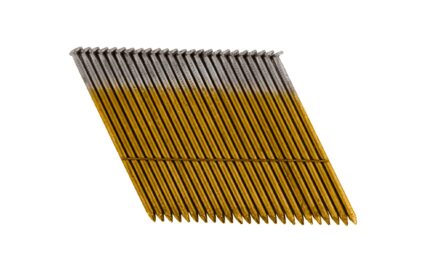 2" x 0.113 BRIGHT 28-DEGREE ROUND HEAD DIAMOND POINT WIRE STRIP