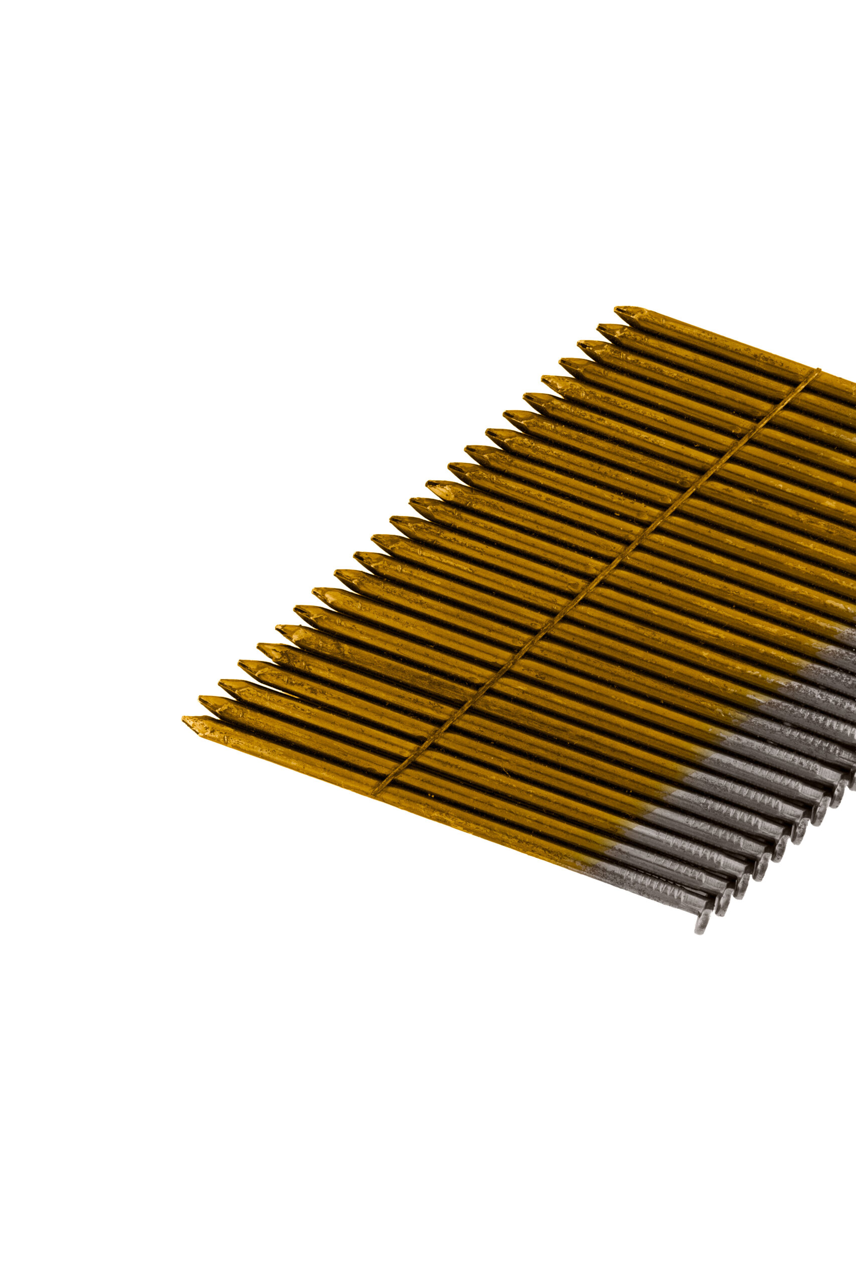 2" x 0.113 BRIGHT 28-DEGREE ROUND HEAD DIAMOND POINT WIRE STRIP - Image 2